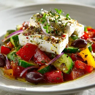 Greek Salad Recipe The Real Horiatiki Village Salad No Lettuce Recipe Card