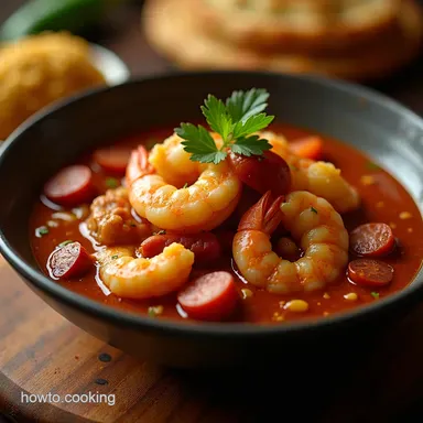 Bayou Bonanza Authentic Louisiana Seafood Gumbo Recipe Recipe Card