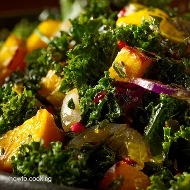 Autumn Chopped Salad: Roasted Squash, Kale, and Maple-Cider Vinaigrette Recipe Card