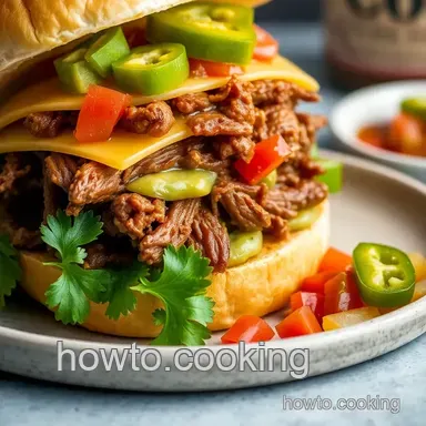 Ultimate Baked Carnitas Sandwich with Chipotle Mayo: My Family's Fave! Recipe Card