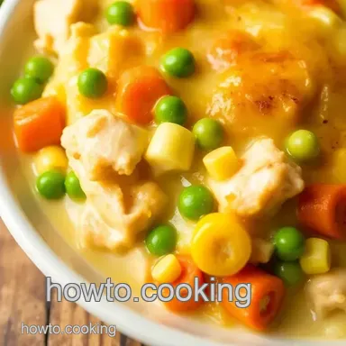 Delicious Bake Cheddar Chicken Pot Pie in 1 Hour: A Family Favorite! Recipe Card