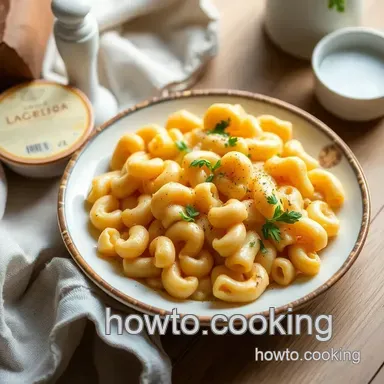 How to Bake Cheesy Elbow Macaroni - Comfort Food with Love Recipe Card