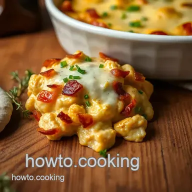 How to Make the Ultimate Bake Chicken Bacon Ranch Casserole at Home Recipe Card