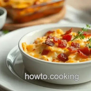 Ultimate Cheesy Bake Chicken Casserole with Cheese &amp Bacon Delight