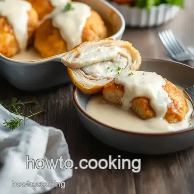 How to Bake Chicken Cordon Bleu with Creamy Sauce: An Amazing Family Favorite Recipe Card