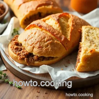 How to Bake Ground Beef Garbage Bread Delightfully: 7 Amazing Steps Recipe Card