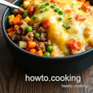 My Family's Favorite Bake Ground Beef Hotdish: Comforting Meal for Chilly Nights Recipe Card