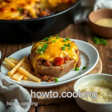 Ultimate Bake Ground Beef Loaded Potato Casserole: Hearty Family Comfort Food Recipe Card