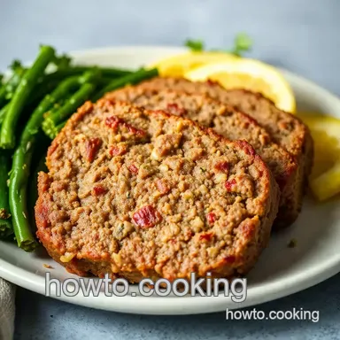 Bake Ground Beef Meatloaf - Comforting and Easy Recipe Card