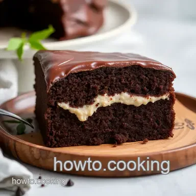 How to Bake Hershey’s Chocolate Cake with Creamy Filling: An Amazing Dessert! Recipe Card