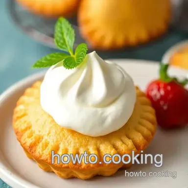 Delightful Lemon Madeleine Cake with Whipped Cream: A French Treat! Recipe Card