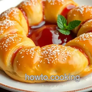 Delicious Bake Ring-Shaped Pastry with Sweet Jelly Joy: A Family Favorite
