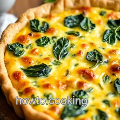 Easy & Delicious Bake Spinach Quiche: Healthy Comfort Food for Your Family Recipe Card