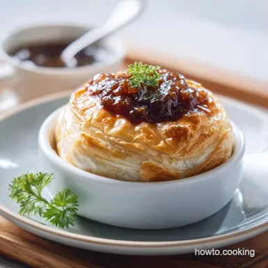 Baked Brie in Puff Pastry: Golden Pastry for 9 Servings
