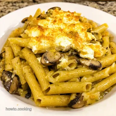 Baked Feta Mushroom Pasta My Garlic Butter Sensation Recipe Card