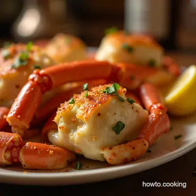 Foolproof Garlic Butter Baked Crab Legs Recipe Oven Recipe Card