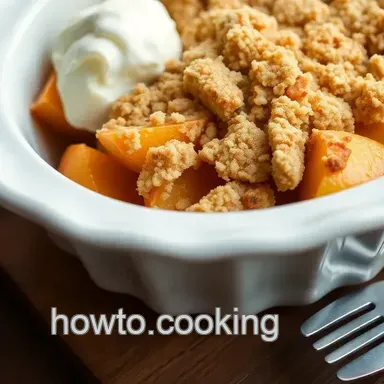 Baked Peach Crumble Delight