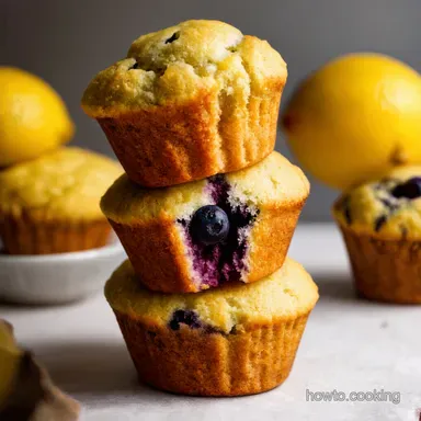 Towering Bakery Style Muffins My Lemon Blueberry Secret Recipe Card