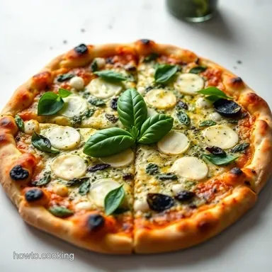 My Basil Pesto Pizza Recipe: Simple Perfection! Recipe Card