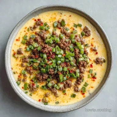 Skillet Queso with Ground Beef