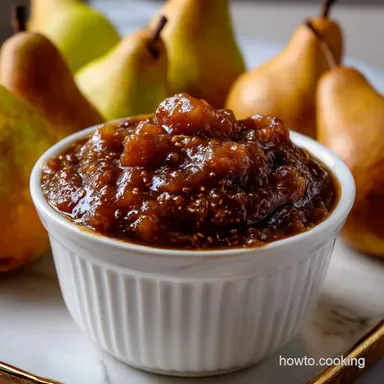 Pear Butter: Slow Cooker Recipe for Autumn Delight Recipe Card