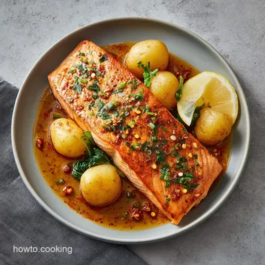 Salmon Marinade for 4 Servings: Flaky Interior Recipe Card