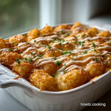Big Mac Tot Casserole with Ground Beef for 8 Recipe Card