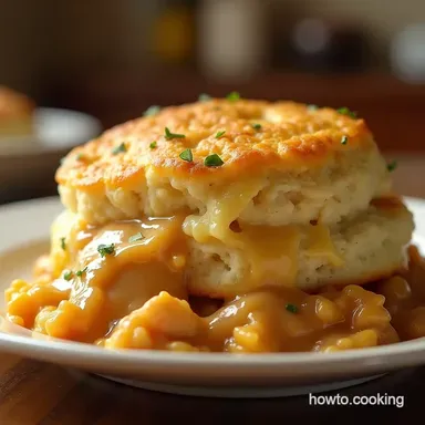 The Ultimate Biscuits and Gravy Hashbrown Breakfast Casserole Recipe Card