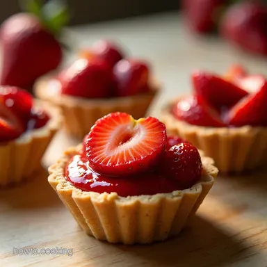 Mini Strawberry Tarts BiteSized Summer Bliss Recipe Card