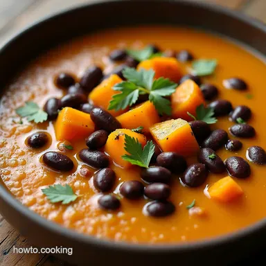 Easy Black Bean Pumpkin and Butternut Squash Soup Recipe