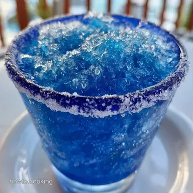 Blue Raspberry Slushie in 5 Minutes Recipe Card
