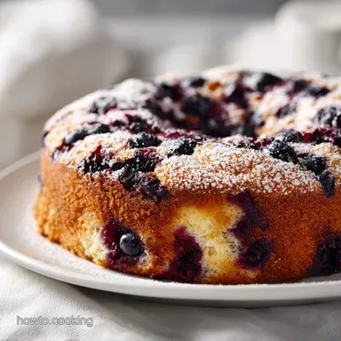 Blueberry Sour Cream Coffee Cake with Cinnamon Streusel Topping