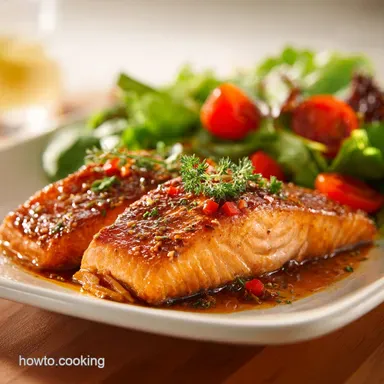 Salmon with Bourbon Glaze in 22 Minutes Recipe Card
