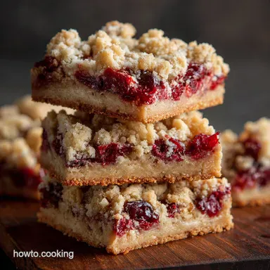 Cranberry Crumble Bars and Browned Butter Blondie Ultimate Holiday Dessert Recipe Card