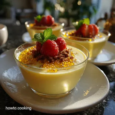 Cute New Year Desserts: Velvety Champagne Mousse Recipe Card
