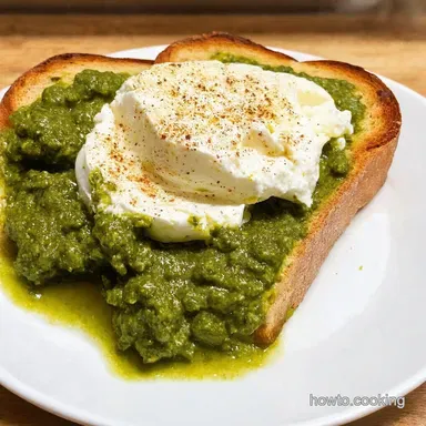 Burrata Bliss Pesto Balsamic Glazed Toast Quick Easy Recipe Card