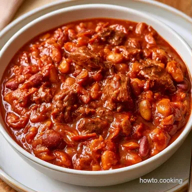 Pressure Canned Chili Con Carne Recipe Card