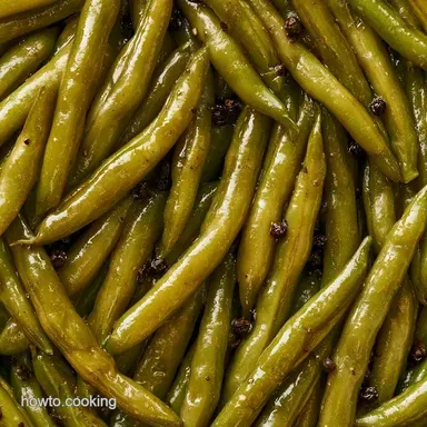 Canning Seasoned Green Beans: 7 Quart Jars Recipe Card