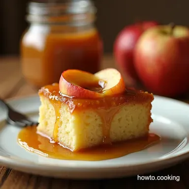 Caramel Apple Dream The Best UpsideDown Cake Recipe Recipe Card