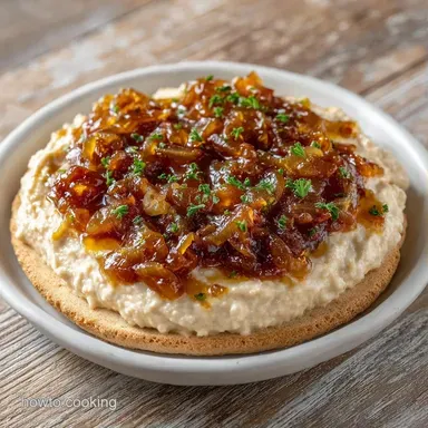 Caramelized Onion Dip with Greek Yogurt Recipe Card