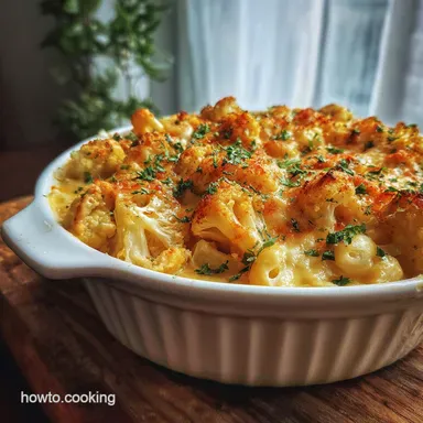 Cauliflower Mac and Cheese for 6 Servings Recipe Card