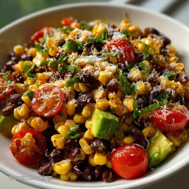 Mexican Salad: Ultimate Charred Corn and Black Bean Fiesta