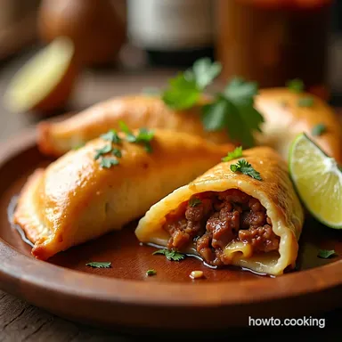 Beef Cheese Empanada Filling South American Comfort Recipe Card
