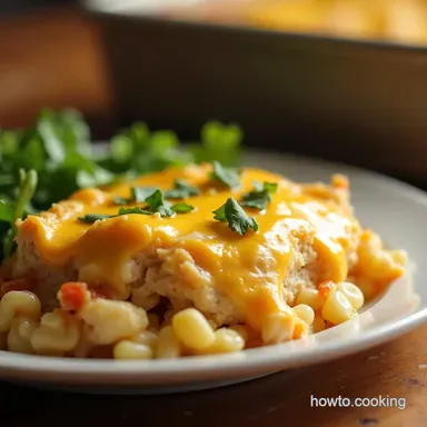 Cheesy Chicken Bliss Easy Low Carb Casserole Perfection Recipe Card