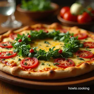 The Crown Jewel Wreath Pizza Recipe Cheesy Herbaceous Recipe Card