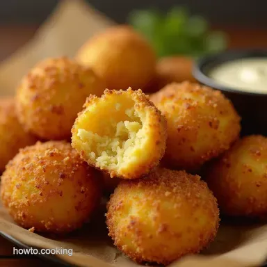 Crispy Mashed Potato Cheese Puffs Recipe From Leftovers Recipe Card