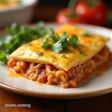 Easy Casseroles with Tortillas Chicken Fiesta Bake Recipe Card