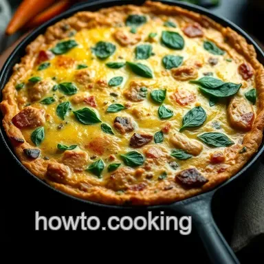My Grandmother's Easy Chicken Frittata: A Deliciously Hearty Meal Recipe Card