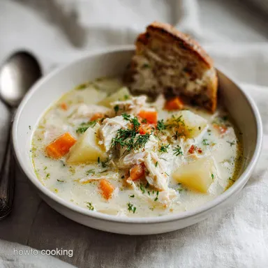 Chicken Potato Soup: Silky Broth in 40 Minutes Recipe Card
