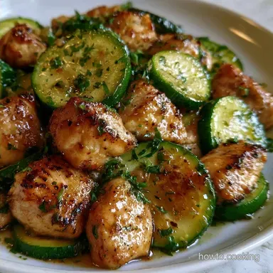 Chicken Zucchini Casserole for 4 Servings